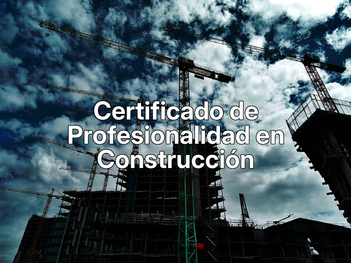 Certificado de Profesionalidad en Construcción