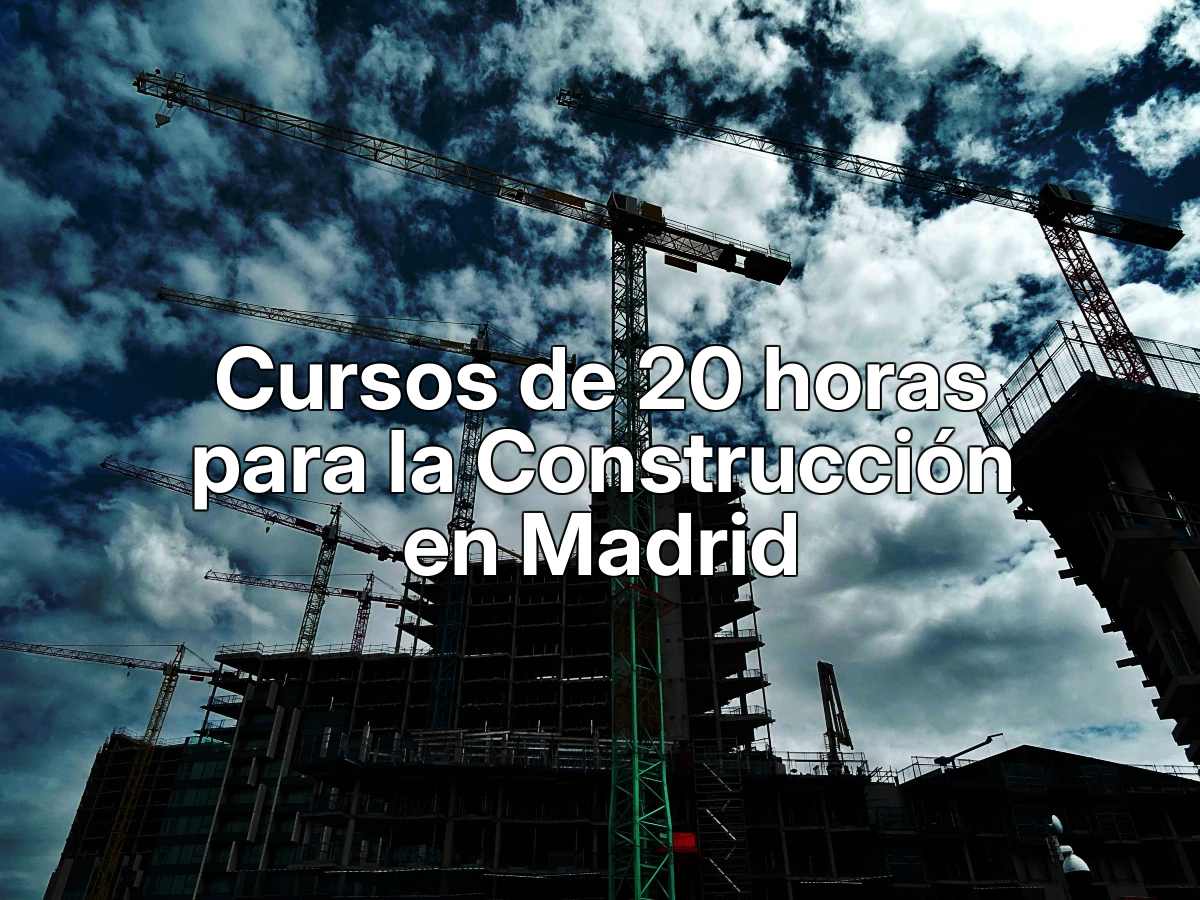 Cursos de 20 horas para la Construcción en Madrid